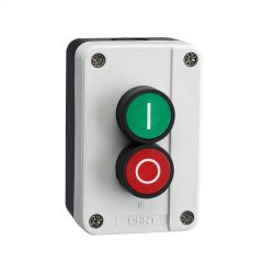 np2-b213 chint 2 position button station (red/green, 1 n/o + 1 n/c)