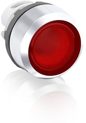 abb momentary red illuminated flush push button 22mm mp1-21r