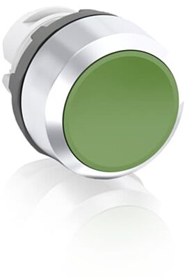 abb maintained green non-illuminated flush push button 22mm mp2-20g