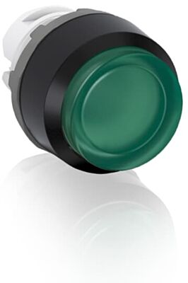 abb maintained green illuminated extended push button 22mm mp4-11g
