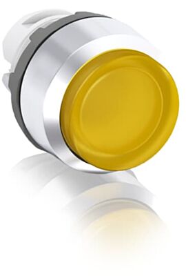 abb maintained yellow illuminated extended push button 22mm mp4-21y
