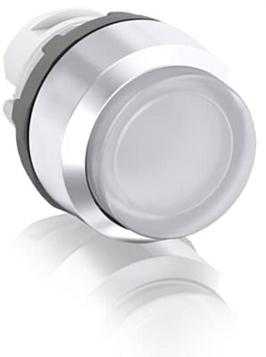 abb maintained clear illuminated extended push button 22mm mp4-31c