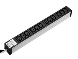 DK7240.200 Rittal Socket strip 10 A IEC 320 connector C13 12-way 250 V 16 A