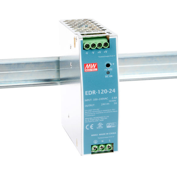 MEAN WELL EDR economical DIN rail power supply