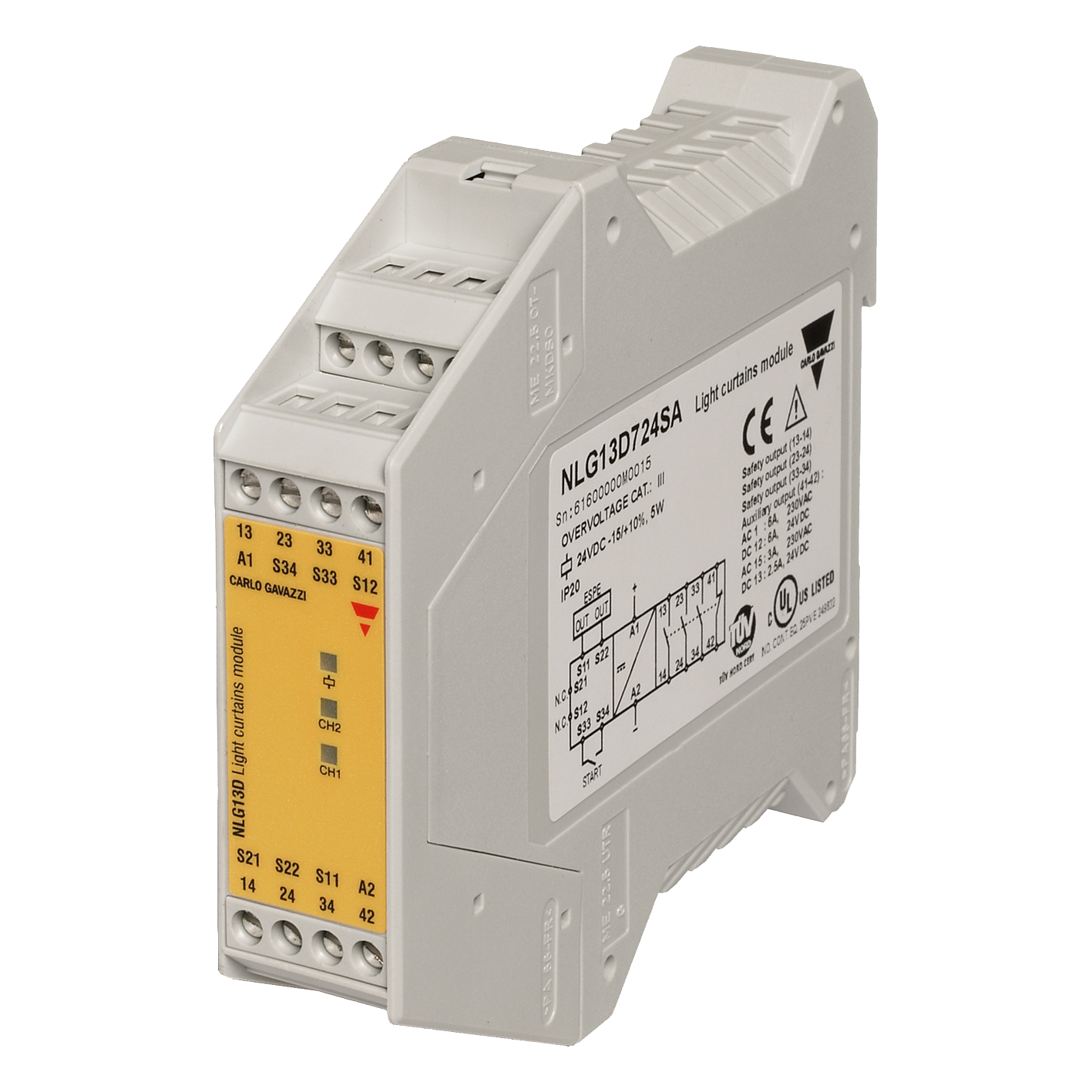Carlo Gavazzi safety modules and light curtains